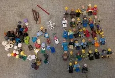 LEGO Minifigure Lot  100+ Figures, Parts And Accessories  Total  see desc+pics