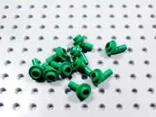LEGO Lot of 10 Green Posing Stands Connector Utensil Minifig BM