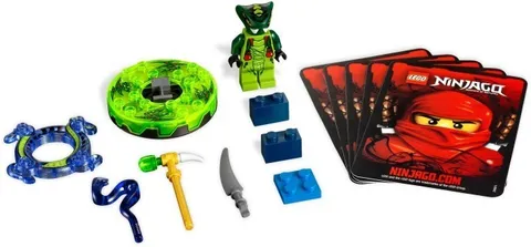 LEGO NINJAGO 9569 Spitta 1 Minifigure 20 Pieces With Cards No Packaging