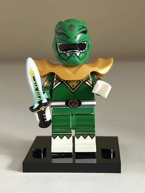 Lego Green Power Ranger Minifigure Custom Printed