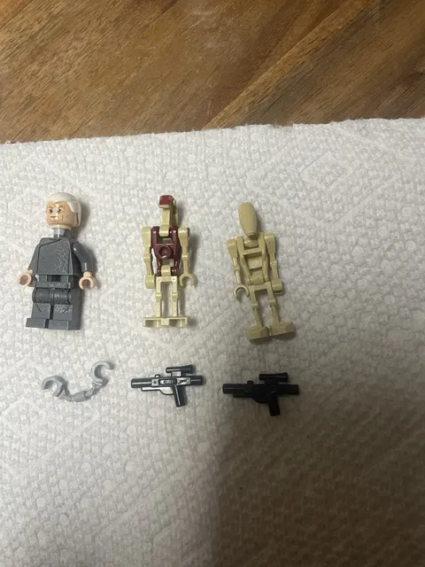 LEGO STAR WARS Droid TriFighter 75044 Minifigures Lot Palpatine sw0540 & Droids