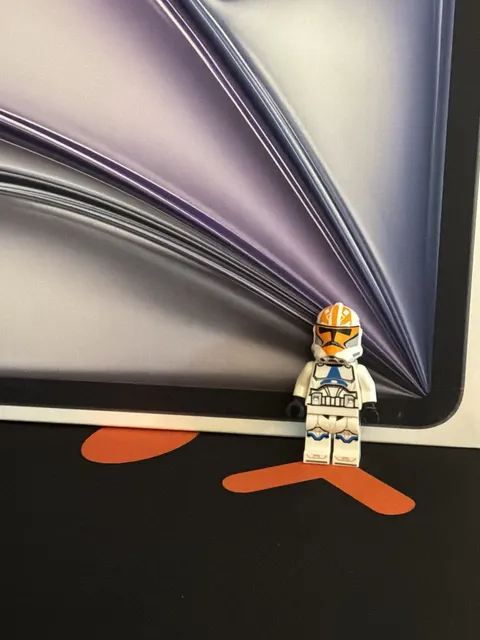 332nd Clone Trooper sw1097 No Helmet Holes Star Wars Minifigure Lego