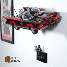 3D Printed Wall Mount for LEGO® Classic TV Series Batmobile (Set 76328)
