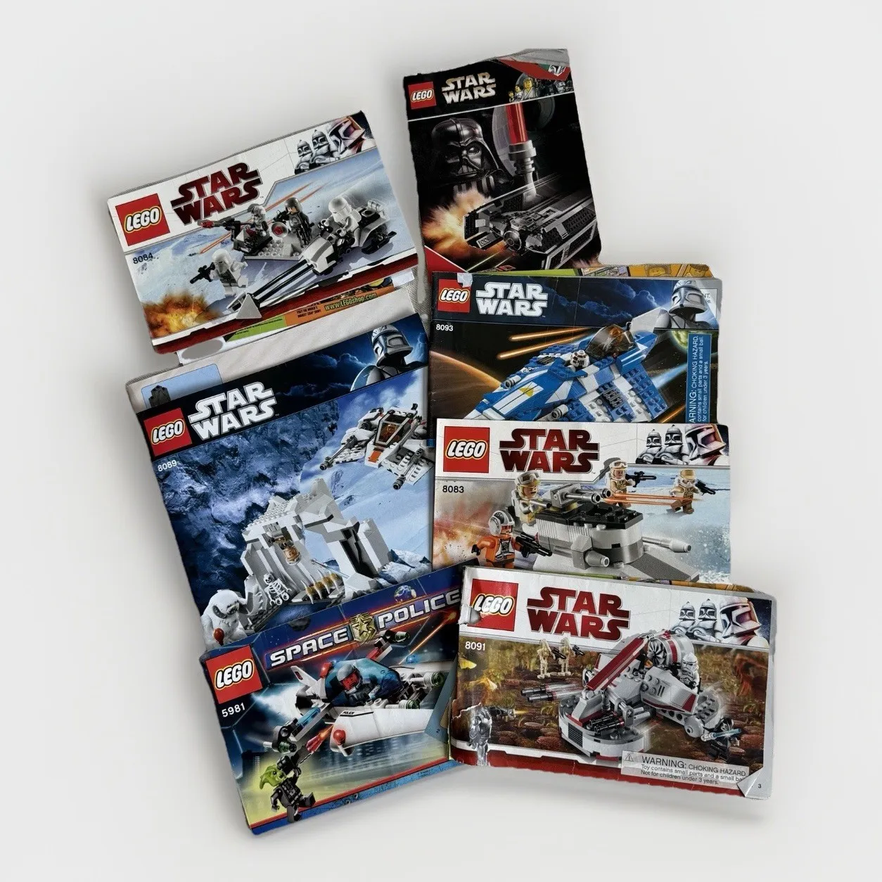 LEGO Star Wars Manuals ONLY Lot of 7 for sets 8089 8093 8010 8084 8083 8091 5981