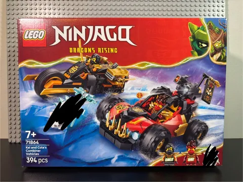 Early Lego Ninjago Kai and Cole's Combiner Vehicles 71864 US. Next Day Ship READ