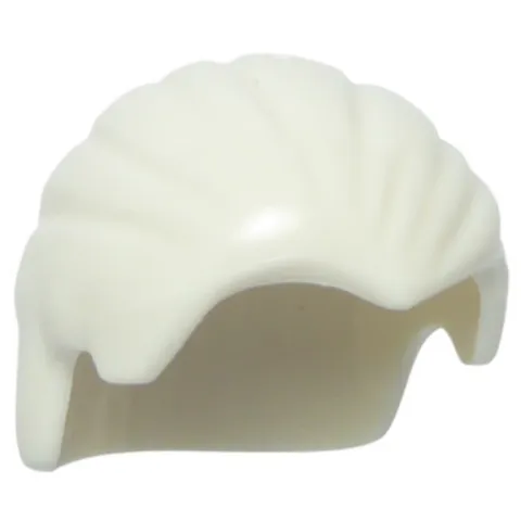 new LEGO Minifig Hair - White, Combed Front to Rear (6037640)