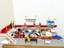 Lego Shell Victory Lap Raceway #6395 Vintage Near Complete 1988 w Manual