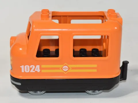 Duplo Lego 10875 Cargo Train Orange Locomotive Push & Go Motor Base WORKING!