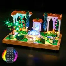 LEGO Icons Fountain Garden set & LIGHT Set w/Remote Control 10359 - NEW IN BOX
