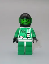 LEGO Space Police green w/ air tank minifigure 694 6897 6957 1916 3015