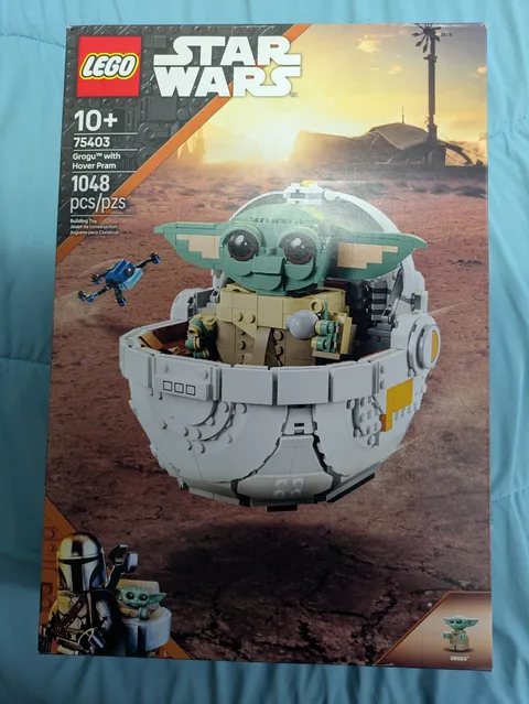 LEGO 75403 Grogu with Hover Pram (1,048 pcs) Star Wars The Mandalorian Sealed