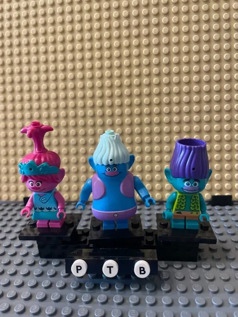 Genuine LEGO Minifigure Trolls World tour 41252, Biggie, Poppy, Branch