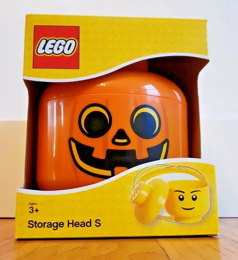 LEGO Pumpkin Storage Head Small Size Container NEW IN BOX