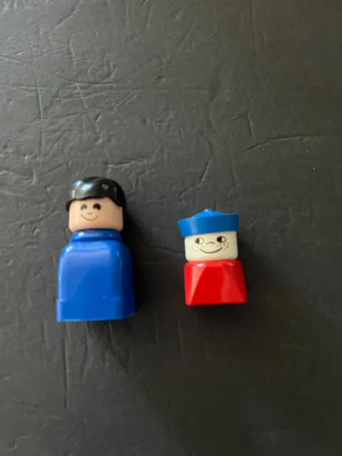 Vintage 1970s LEGO Duplo Early Style Square People