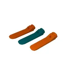 LEGO Brick Separator Axle Tools lot of 3 - 1 Turquoise & 2 Orange Parts Remover