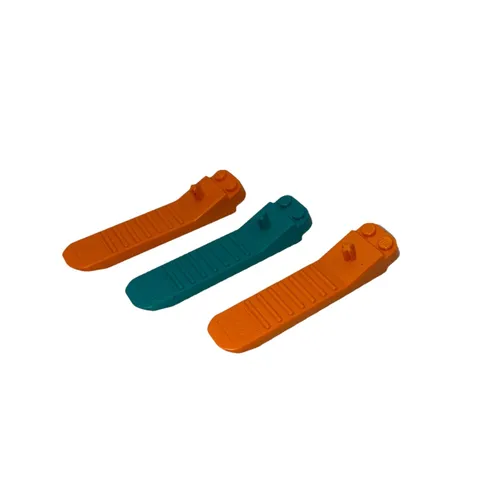LEGO Brick Separator Axle Tools lot of 3 - 1 Turquoise & 2 Orange Parts Remover