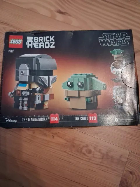 LEGO Star Wars BrickHeadz 75317 The Mandalorian & The Child Grogu New Sealed