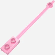 10x LEGO® Part 99784 - Bar  12L with 1 x 2 Plate End Hollow Studs