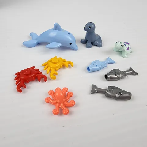 Lego Friends Sea Animals Dolphin Turtle Seal Fish Crab Figures Lot Of 9