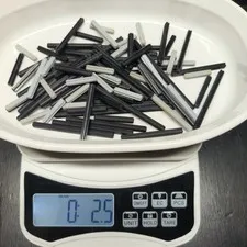 Lego Technic Axles Bulk Lot 2.4Oz Mixed Sizes Genuine Black Gray