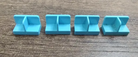 LEGO parts 18971 or 93095 (4pcs) Panel 1x2x1 W/ Rounded Corners Center Divider