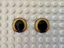 LEGO Plate, Round 2x2 with Rounded Bottom Cat Eyes 2654pb026 Set 21349 Qty 2