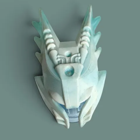 LEGO Bionicle Gelu Spiked Ice Kanohi Mask 8988 Marbled White Blue 2009