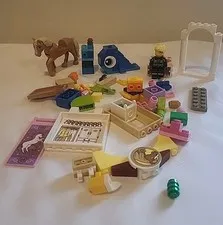 50 pieces or more  misc LEGO Friends PARTS LOT Horse, minifigure, whale