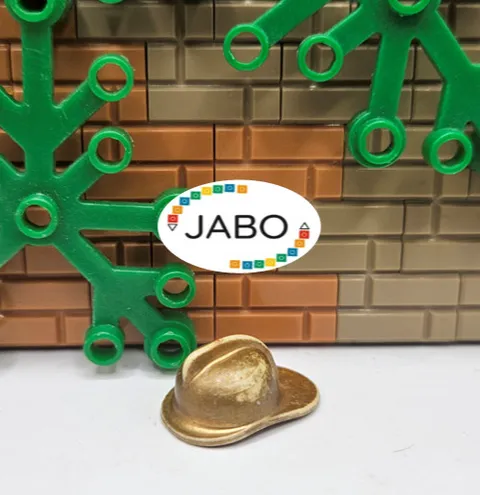 (S11 /24/7) Lego 3834 Helmet Fire Helmet Metallic Gold