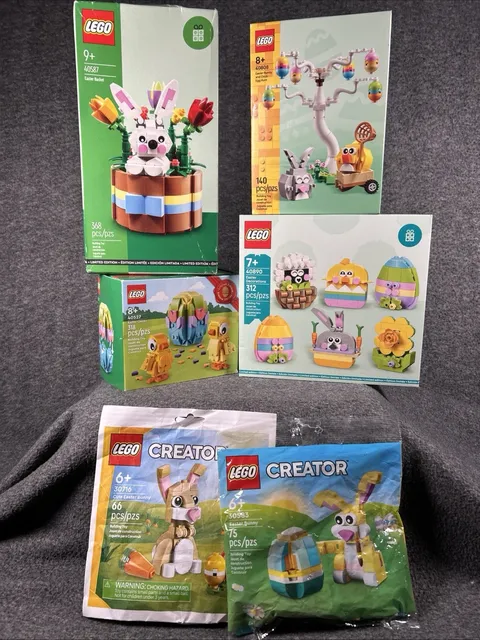 LEGO Easter Bundle 6 Set Lot 30583 30716 40527 40587 40808 40890 NIB Sealed