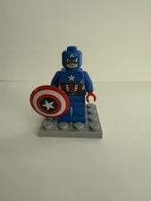 LEGO Captain America Minifigure Retired 76017 sh0106 CMF Rare Marvel Heroes