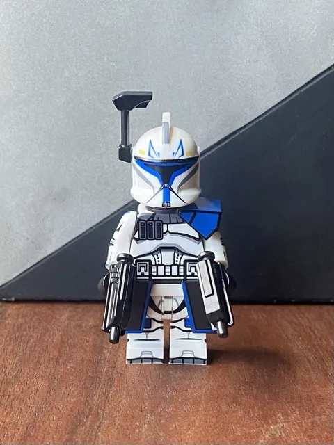 Custom Star Wars Captain Rex Clone Trooper Minifigure For Lego