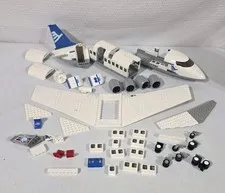 LEGO City 7893 Passenger Plane Cockpit Parts Pieces Wings Engines Aircraft Lot