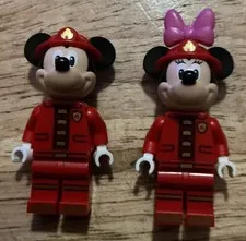 Lego Mickey And Mouse Mouse Mini Figures Fire Fighters 10776, No Accessories