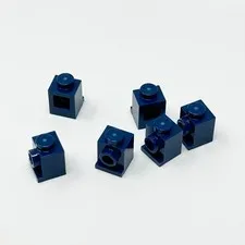 4070 LEGO Parts Brick Modified 1x1 w/ Headlights (Earth) DARK BLUE (6)