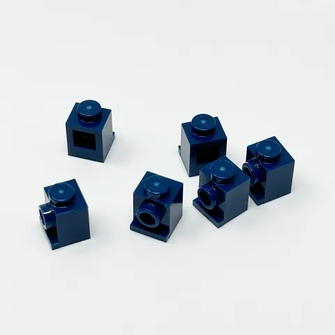 4070 LEGO Parts Brick Modified 1x1 w/ Headlights (Earth) DARK BLUE (6)