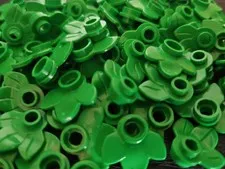 LEGO 💥new💥(100ct) Bright Green Plant Plate 3 Layered Leaves 