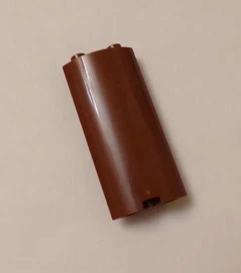 Lego x1 Reddish Brown Cylinder Quarter, 2x2x5 With Cutout, 30987 (028-221)