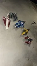 Lego Star Wars Jedi Star fighter Lot (READ DESCRIPTION)