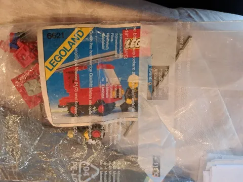 Lego 6621 Fire Engine Ladder Truck with Instructions Vintage HTF