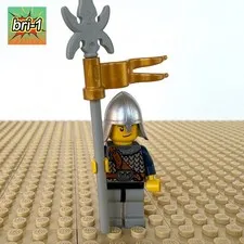LEGO Castle Fantasy Era: Crown Knight, PIKE, FLAG cas417, 7079, DRAWBRIDGE, 2009
