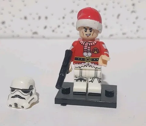 Custom Lego Star Wars Clone Wars  Storm Trooper Commando Stan Claus Outfit 