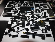 Huge Lego Brick Lot Batman Special Pieces Black Curved - YS5 -=