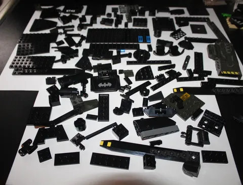 Huge Lego Brick Lot Batman Special Pieces Black Curved - YS5 -=