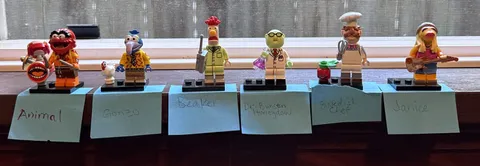 6 Lego The Muppets Minifigures 71033 Beaker Bunsen Chef Gonzo Janice Animal Lot