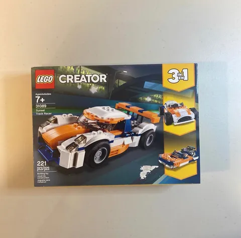New! LEGO Creator Sunset Track Racer  3 in 1 Car Boat Building Toy 221 pcs 31089