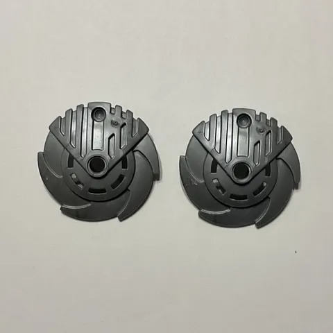 LEGO Bionicle Weapon 5 x 5 Shield with Saw Blades Circular 41660 Pearl Lt. Gray