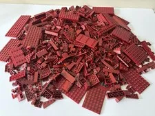 Lot of Dark Red Genuine Legos 900 Pieces