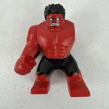 Lego Red Hulk Big Fig 2013 76078 RARE Missing Arm