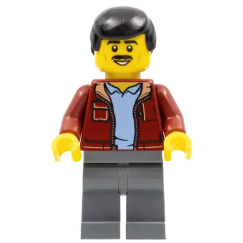 LEGO Holiday Minifigure Man Dark Red Jacket hol271 Seasonal Winter New